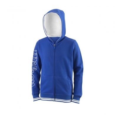 Wilson Hoodie Team II Full Zip Royal Blue Children